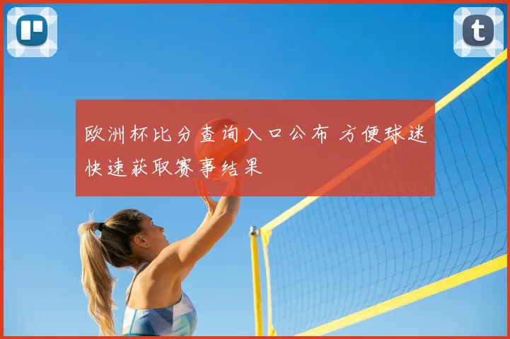 欧洲杯比分查询入口公布 方便球迷快速获取赛事结果